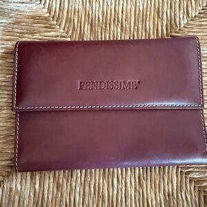 Vintage Fendi Brown Leather Wallet